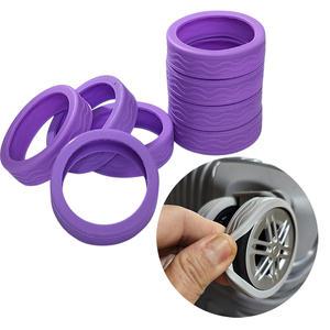 옳은유통 캐리어 휠 보호커버 8P 퍼플/ 여행용 캐리어 바퀴 슈즈 커버 악세사리