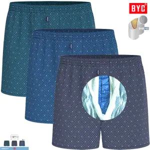 BYC육각형패턴그물망브리프내장더블박서3매입 MCW6013