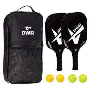 다우리 피클볼세트 2인용 유리섬유 패들 라켓 공 가방 포함
