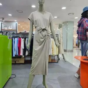 시슬리/애플아울렛/롤업 벨티드 롱 원피스 SAOPC2531