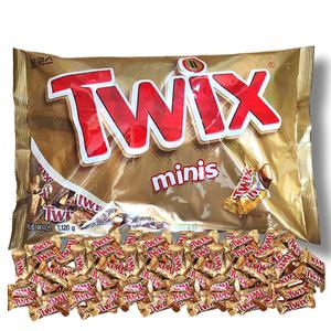 트윅스 미니 대용량 쵸코바 어린이 학교 간식 디저트 개별포장 Twix 초콜렛 1120g