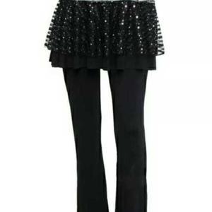 여성댄스복 라인댄스복 하의 하이웨스트 스커트바지 바지