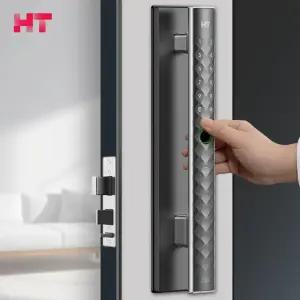 현대에이치티 디지털도어락 핸들고정형 지문인식 즉시잠김 현관문 설치 TDL-A5001F