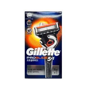 질레트 프로글라이드 면도기 (핸들 1개 + 면도날 2개)