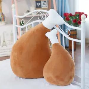 귀여운 닭다리 쿠션 치킨 인형 2size 특이한 바디필로우 베개 베게 봉제