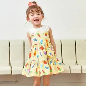 [보리보리/게스키즈]YL 아이스크림 나염 원피스 (G35DAO010-T)