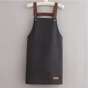 블랙 2개세트 어깨끈 방수 앞치마 H형 작업 앞치마 홀/앞치마/어린이집/미용실/바리스타/카페/식당/업소용
