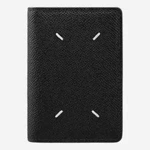 마르지엘라 5F S55UI0203 P4745 T8013 스티치 카드 지갑 블랙