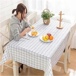 천 예쁜 매트 식탁보 빈티지 방수 일회용 대형 테이블보 감성 체크 캠핑 커버