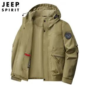 지프 스피릿 봄 가을 남성 바람막이 캐주얼 후드 자켓