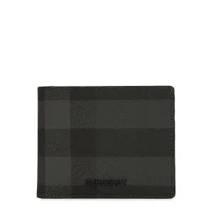 버버리 25FW 차콜 체크 반지갑 8112244