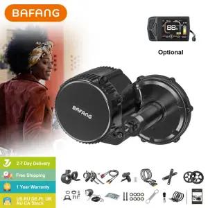 바팡 750w 48v 풀세트 미드 모터 8fun BBS02 자전거 전기 변환 키트 중앙