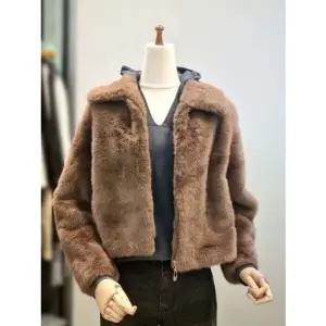 [갤러리아] ab.f.z 카라넥 밍크 페이크퍼 자켓 코트 ACZ4HF02K