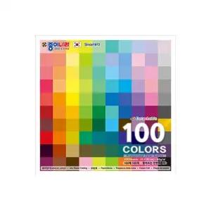 100색 100매-색종이.종이나라.색종이.양면.학종이.학접기.별종이.별접기.무늬.뽀로로종이나라 뜯어쓰는단
