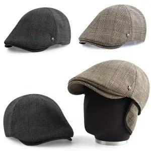 [navid1]빅사이즈 에블린 귀달이 헌팅캡XL/대두용 신사 중년 남성 할아버지 겨울 베레모 도리우끼 모자