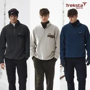 [Treksta Sports] 트렉스타 25FW 남성 마운틴 쉐르파 양면 플리스 3종 세트