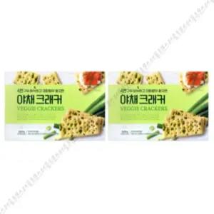 푸지안 대파맛 야채크래커 340g x 2개 / 담백한 아이들 어른 과자 개별포장 단체 간식