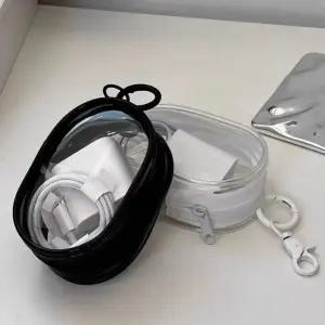 미니 투명 파우치 키링 데일리 휴대용 정리템