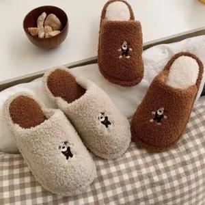 가정용 여성 털 슬리퍼 예쁜 방한 실내화 YJ168