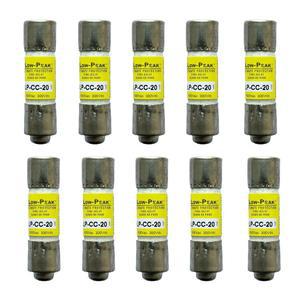 10팩 신제품 LP-CC-20 LP-CC-20A LP-CC 20A 600Vac 시간 지연 퓨즈, 전류 제한 클래스 CC 거부 카트리지 퓨즈