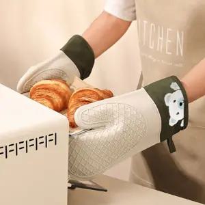 실리콘 오븐 주방 냄비 장갑 오븐용 장갑 2P/내열/전자레인지/가정/뚝배기/방열/베이킹/오븐요리/요리/가정