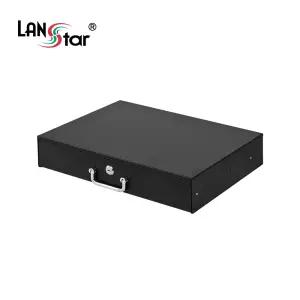 LANstar 19인치 허브랙 전용 슬라이드 서랍장 블랙 2U LS-2UBD