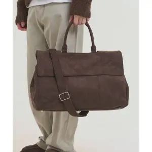 NOISE 토트백 가방 [심시티 PICK]스웨이드 빅 크로스 - 브라운