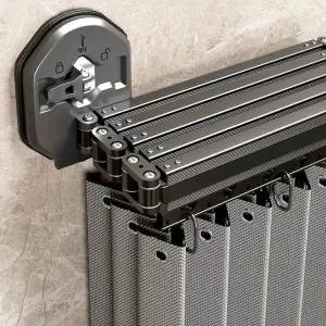 욕실 흡착식 샤워커튼 부스 커튼봉 커튼 방수 샤워부스