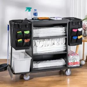 호텔 린넨 카트 빨래 구르마 트롤리 수건 객실 이동식