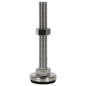 조절발 가구조절 국산 조절좌 PU 방진패드(스텐레스) SNS-40-M8-40mm