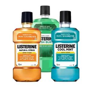 리스테린 750ml X 3개 (쿨민트,내추럴시트러스,후레쉬버스트)
