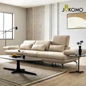 [자코모] 비안나 하이 3.5인 기능성 슈렁큰 천연면피 소가죽 소파(+쿠션3개)