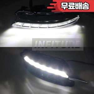 메르세데스-벤츠 S-클래스 W221 2009-2012 자동차 전면 LED 범퍼 DRL 주간 주행등 2218201756 안개등 램프