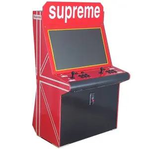 가정용 오락기 스탠드 오락실 게임 7키 고전게임기 레트로 256G1080P 32인치