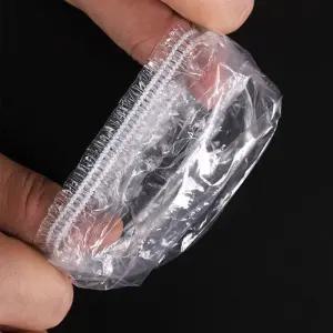 일회용 비닐 염색 이어캡 헤어캡 100p 비닐이어캡