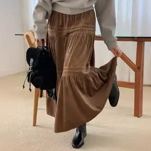 [코코블랑] 카메 밴딩 캉캉 롱 스커트