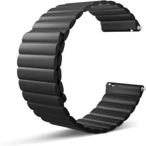 마그네틱 시계 밴드 실리콘 스트랩 20mm 22mm 스마트 퀵 릴리스 손목 조절식 클로저 여성용 남성 벨트