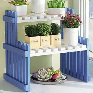 [하프클럽/셀러허브_여성트랜드패션]홈플랜트 2단 화분진열대 다육이 식물