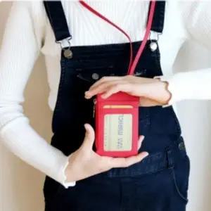 [하프클럽/]동전수납 굵은줄 추천 (12colors) 목걸이카드지갑 꾸