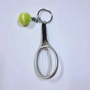 [하프클럽/]테니스 키링 열쇠고리 미니어처 실버 스포츠 용품 테니스공 백