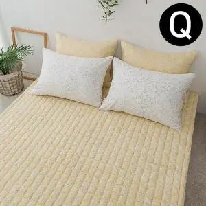 [하프클럽/]침대패드 빈티지플라워 2 밴딩패드 퀸 마이크로모달