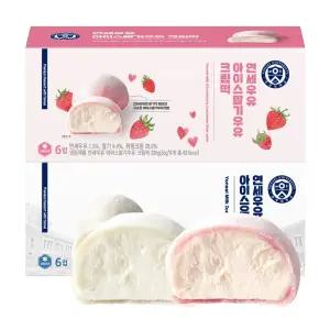 [내일도착]연세우유 아이스 크림떡 우유+딸기(6+6)