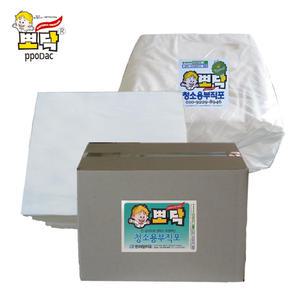 뽀닥 청소용부직포 행주 물걸레 민무늬 대형450X350 1.80kg