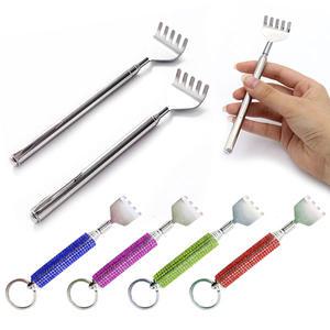개별포장 휴대용 스테인레스 안테나 효자손 접이식 열쇠고리 미니 5단 등긁기 페이스 롤링 롤러 자석 지압
