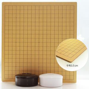 프로바둑 심플바둑통 방과후 바둑판세트 바둑알10호 멜라민가정용 방과후바둑 19줄 13줄