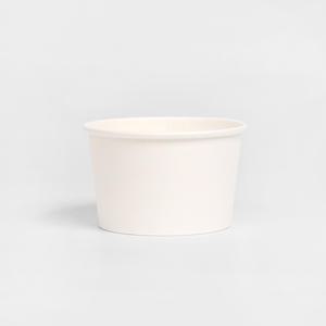 해피팩 250 무지컵 일회용 디저트 아이스크림 다용도 종이용기 1박스 1000개