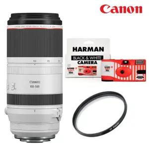 (캐논천국) 정품 RF 100-500mm F4.5-7.1L IS USM +77mm 필터+정품후드+케이스+포토리뷰 흑백 일회용카메라+최신박스품보유+빛발송