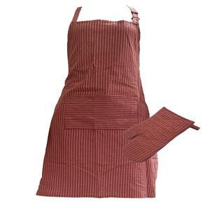 [롯데백화점]한일카페트 요리할땐 라인 주방앞치마+장갑 SET (앞치마1매+주방장갑1매)