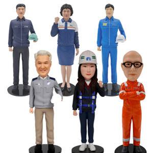작업복 3D 인물 사람 피규어제작 유니폼 피규어감사패 기념패 정년퇴직 감사패 선물 송공패
