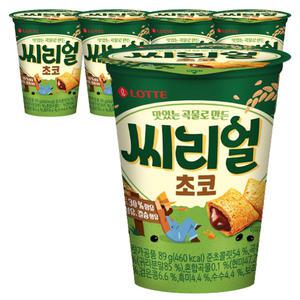 롯데웰푸드 2000 씨리얼초코컵, 89g, 5개